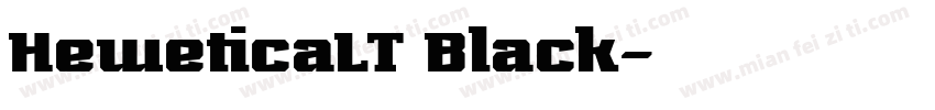 HeweticaLT Black字体转换